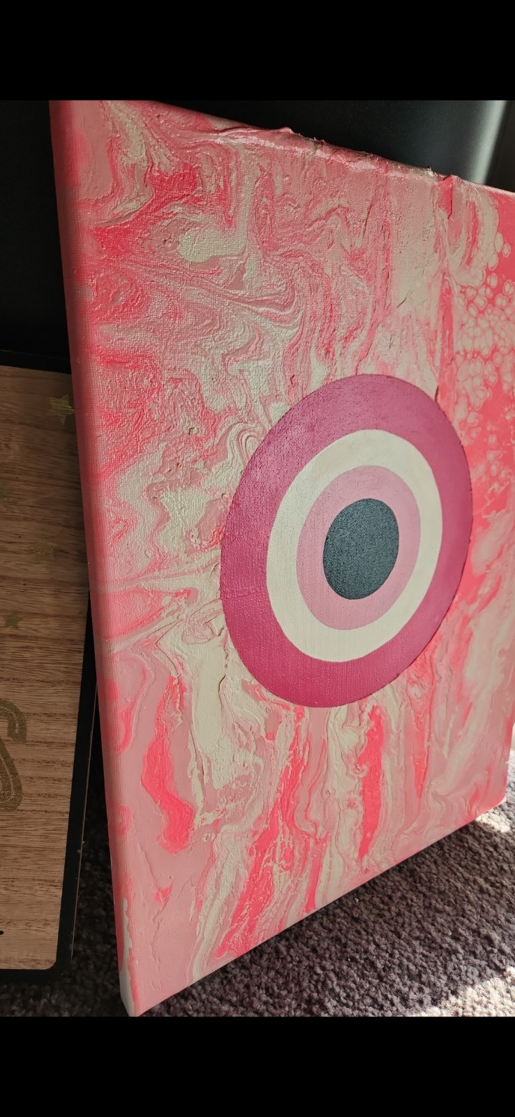 Pink Evil Eye Paint Pour