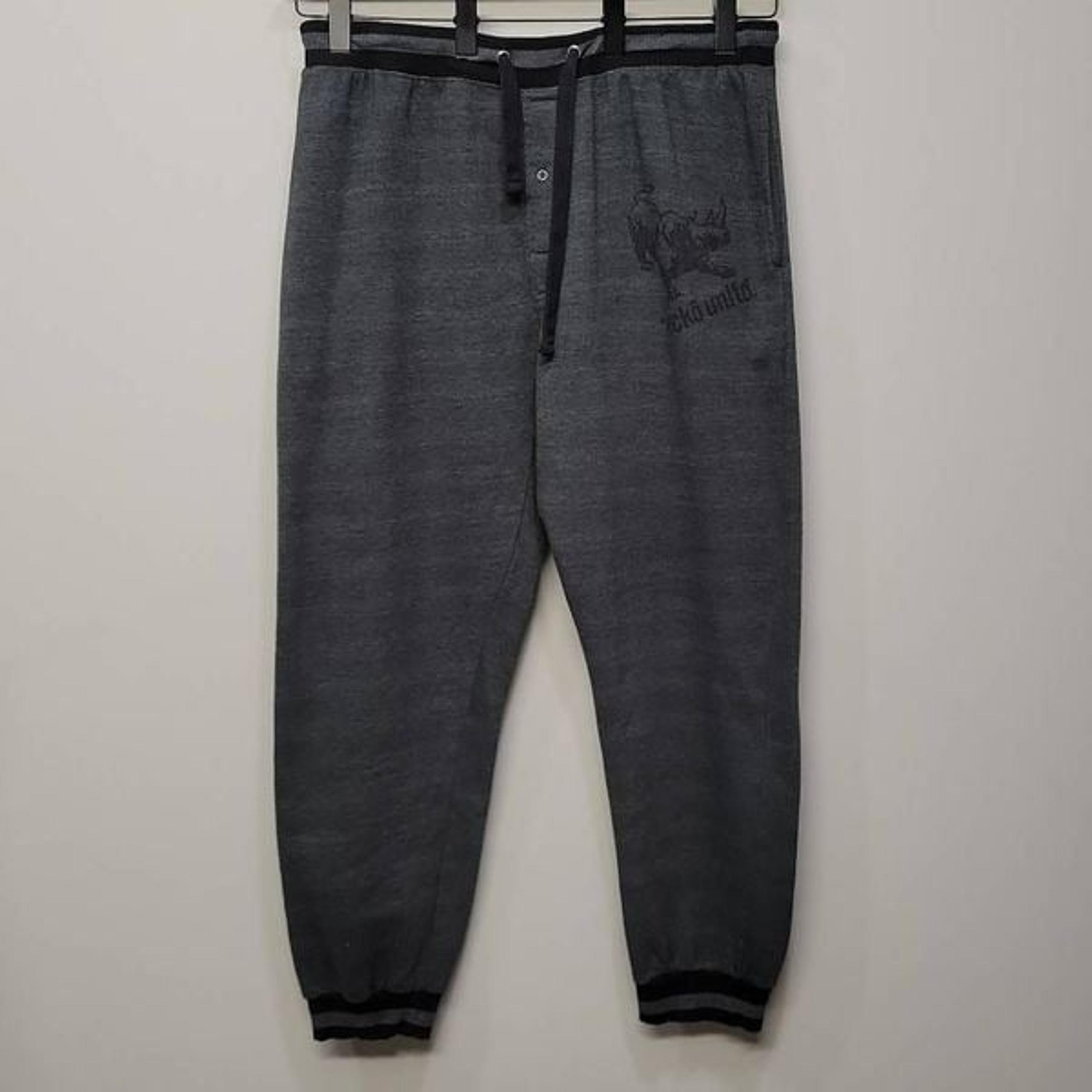 Ecko Unltd Sweatpants Men XL Grey Logo Varsity Preppy Skater Streetwear Lounge