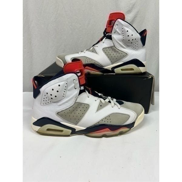 Nike Air Jordan 6 Retro VI Tinker Hatfield White 384664 104 Mens Size 12