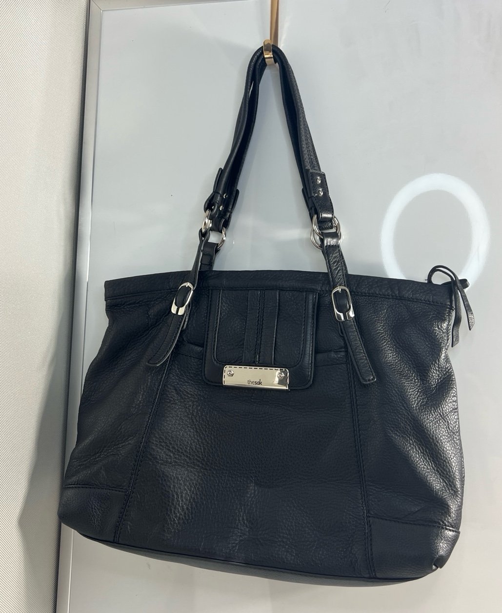The Sak black Leather large bag