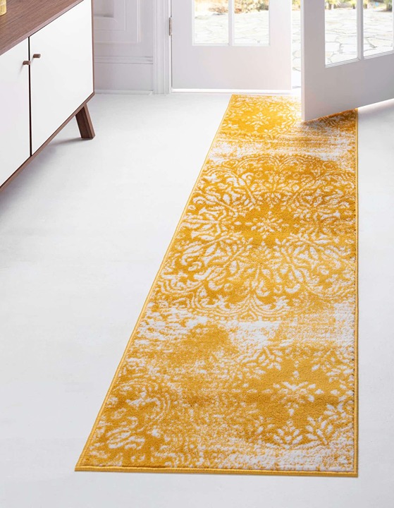 2' x 9' 10 New AreaRug YellowH 41642 Home Decorative Art Soft Carpet Collectible