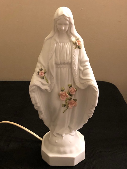 Our Lady of Grace Night Light with Roses