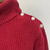 Women Ralph Lauren Burgundy Turtleneck Shawl Collar Sweater Size Large