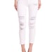 J Brand White Chaos Capri Jeans
