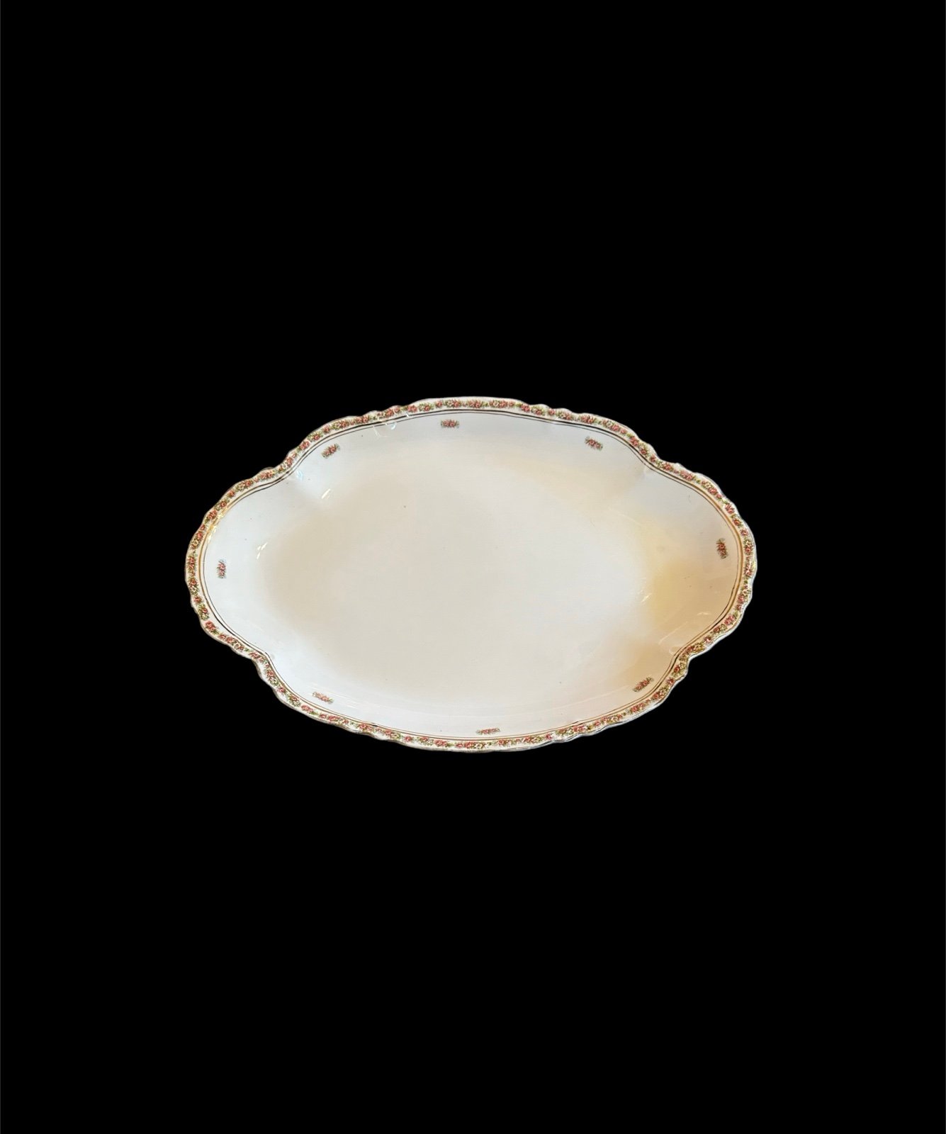 Vintage POPE GOSSER LURIE Oval Serving Platter Porcelain Made in USA 18”
