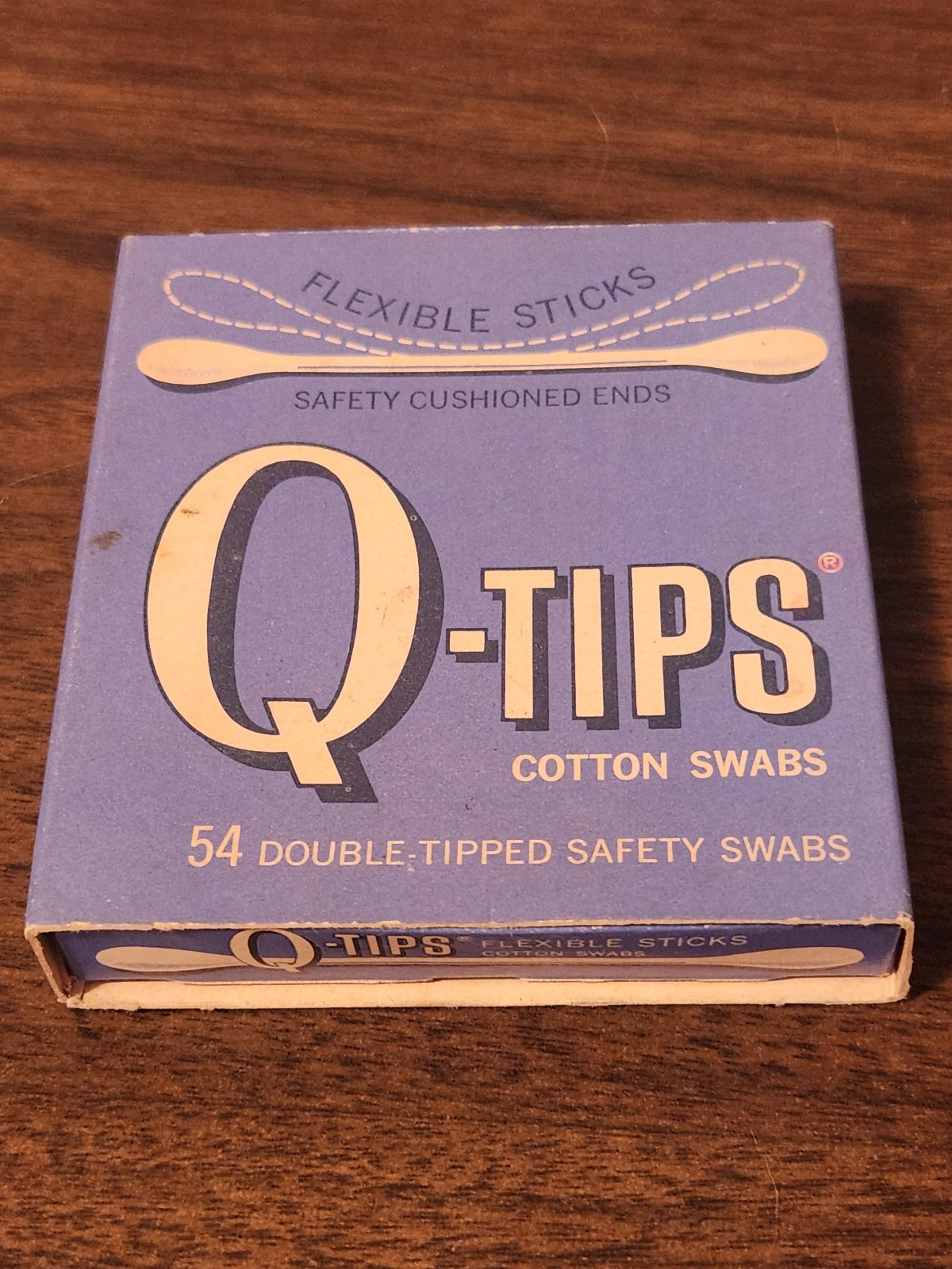 Vintage q tip box