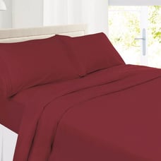 Bamboo Luxury King Sheet Set - Burgundy