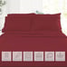 Bamboo Luxury King Sheet Set - Burgundy