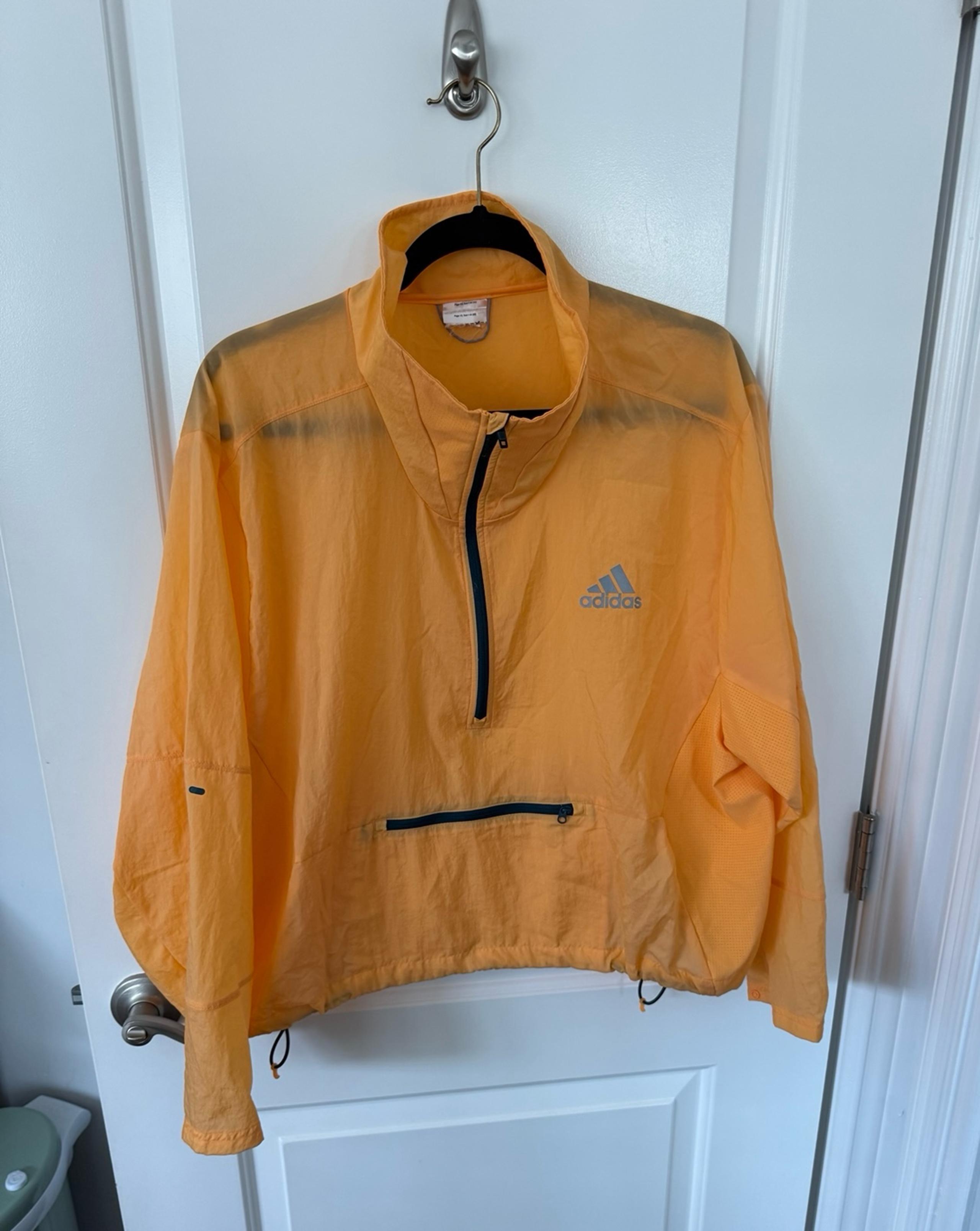 Adidas cropped half zip windbreaker