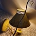 Mid Century Metal Toleware Golden Mustard Yellow Wall Sconce Lamp