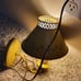 Mid Century Metal Toleware Golden Mustard Yellow Wall Sconce Lamp