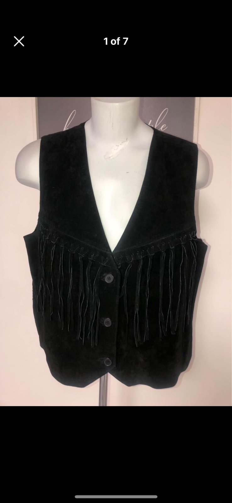 Santa Fe Mens Leather Vest Size 2x Great Condition