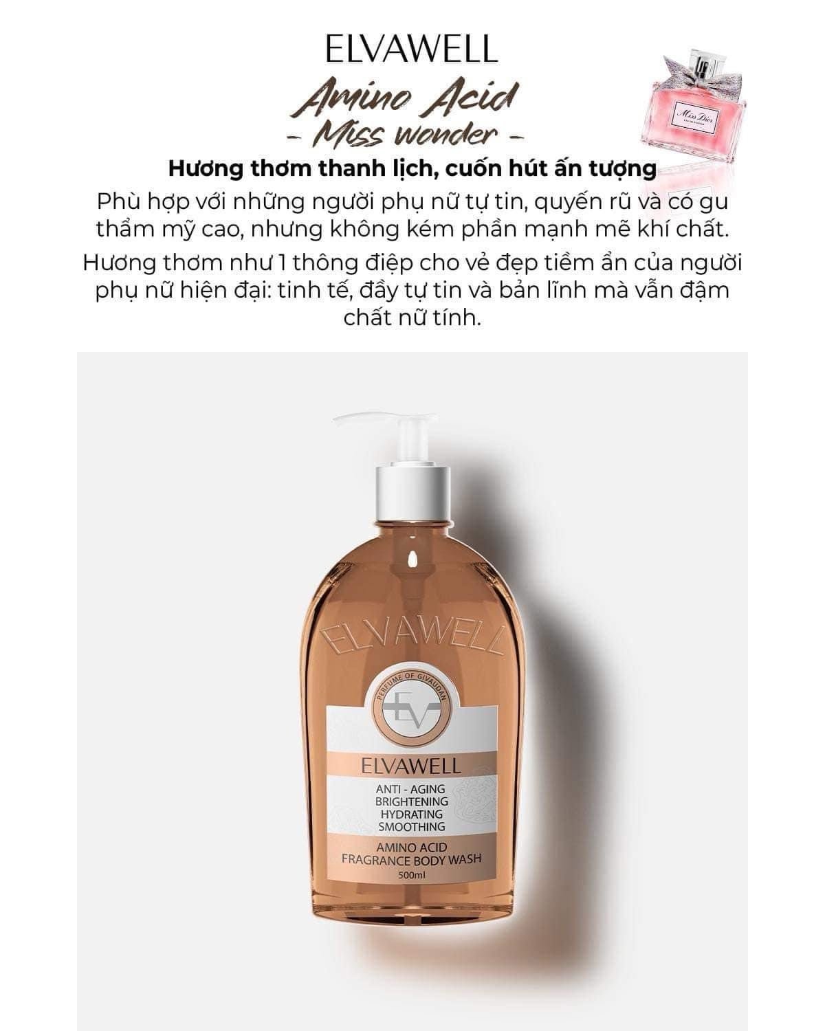 Elvawell Amino Acid Miss Wonder Shower Gel 500ML