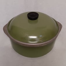 Club Aluminum 4 Quart Dutch Oven Stock Pot w/Domed Lid Avocado Green