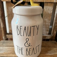 Rae Dunn Disney Beauty & The Beast canister