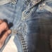 Jeans with defects