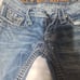 Jeans with defects