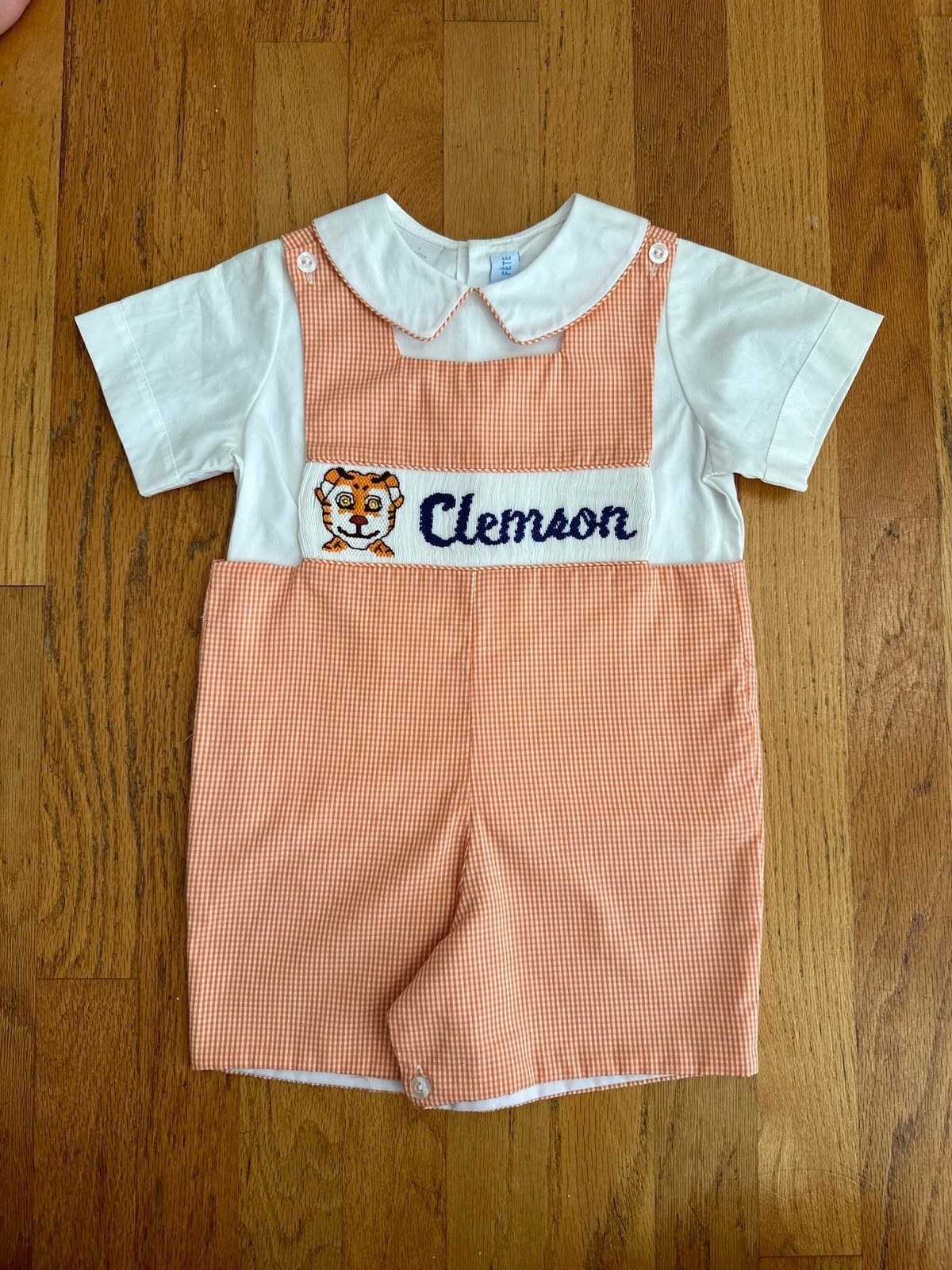 Smocked Vive La Fete Clemson Tigers Jon Jon