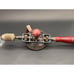Vintage Heavy Stanley No. 624 Hand Tool Drill w/bits in handle