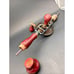 Vintage Heavy Stanley No. 624 Hand Tool Drill w/bits in handle