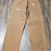 Size 44x32 - Men's Vintage Carhartt 62W Double Knee Work Pants Duck Brown