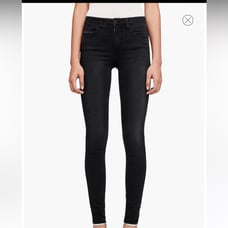 L’Agence Marguerite High Waist Skinny Jeans size 25 nwt Dark Graphite