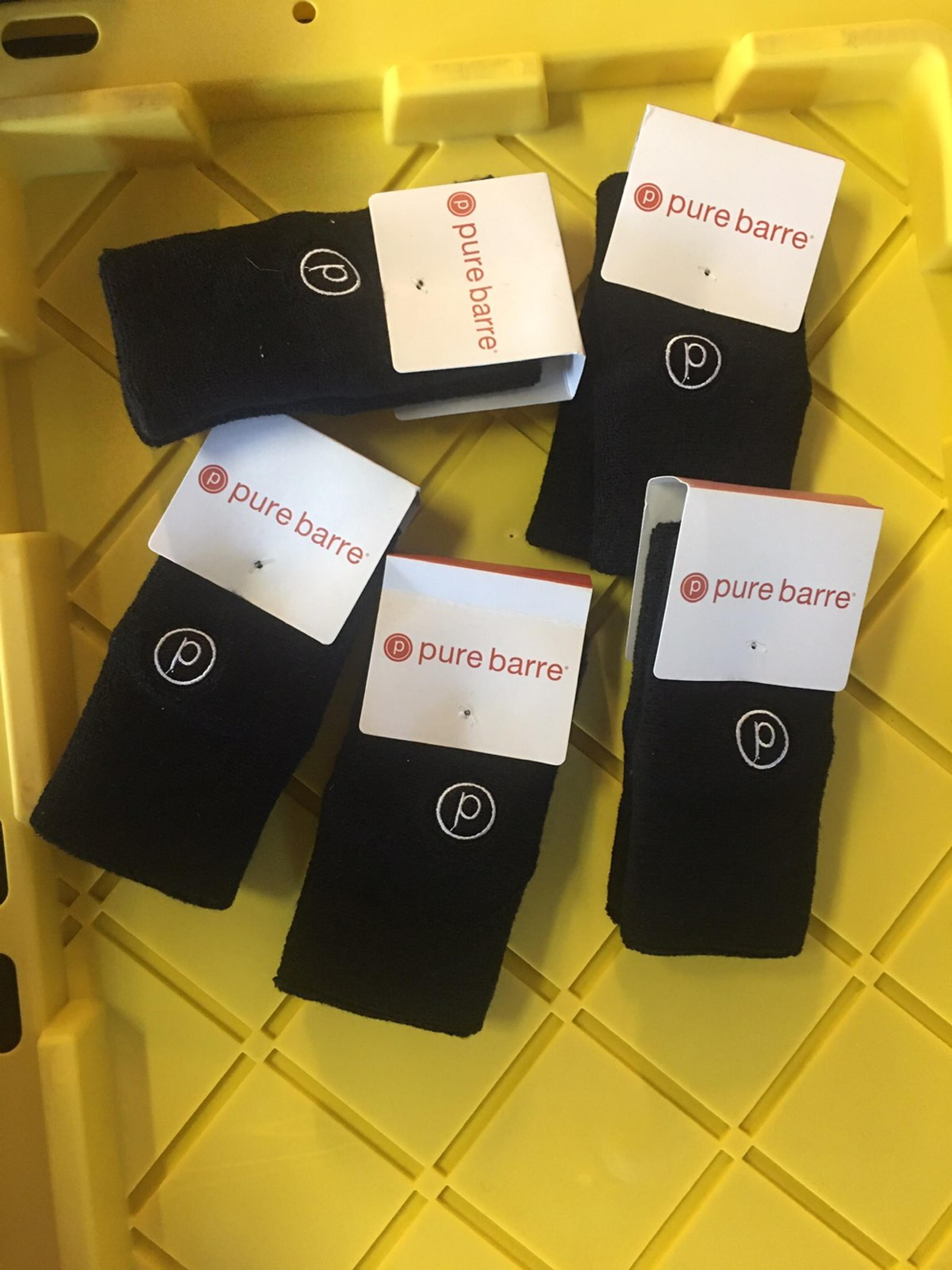 Pure barre black wristbands NWT