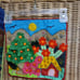 Handcrafted Cloth 3D Embroiderd Colorful Farming Harvesting Wall Decor 18 & 12