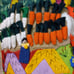Handcrafted Cloth 3D Embroiderd Colorful Farming Harvesting Wall Decor 18 & 12