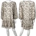 Soleiluna Sydney Floating Cotton Drop Waist Mini Dress in Vintage Blooms Size L