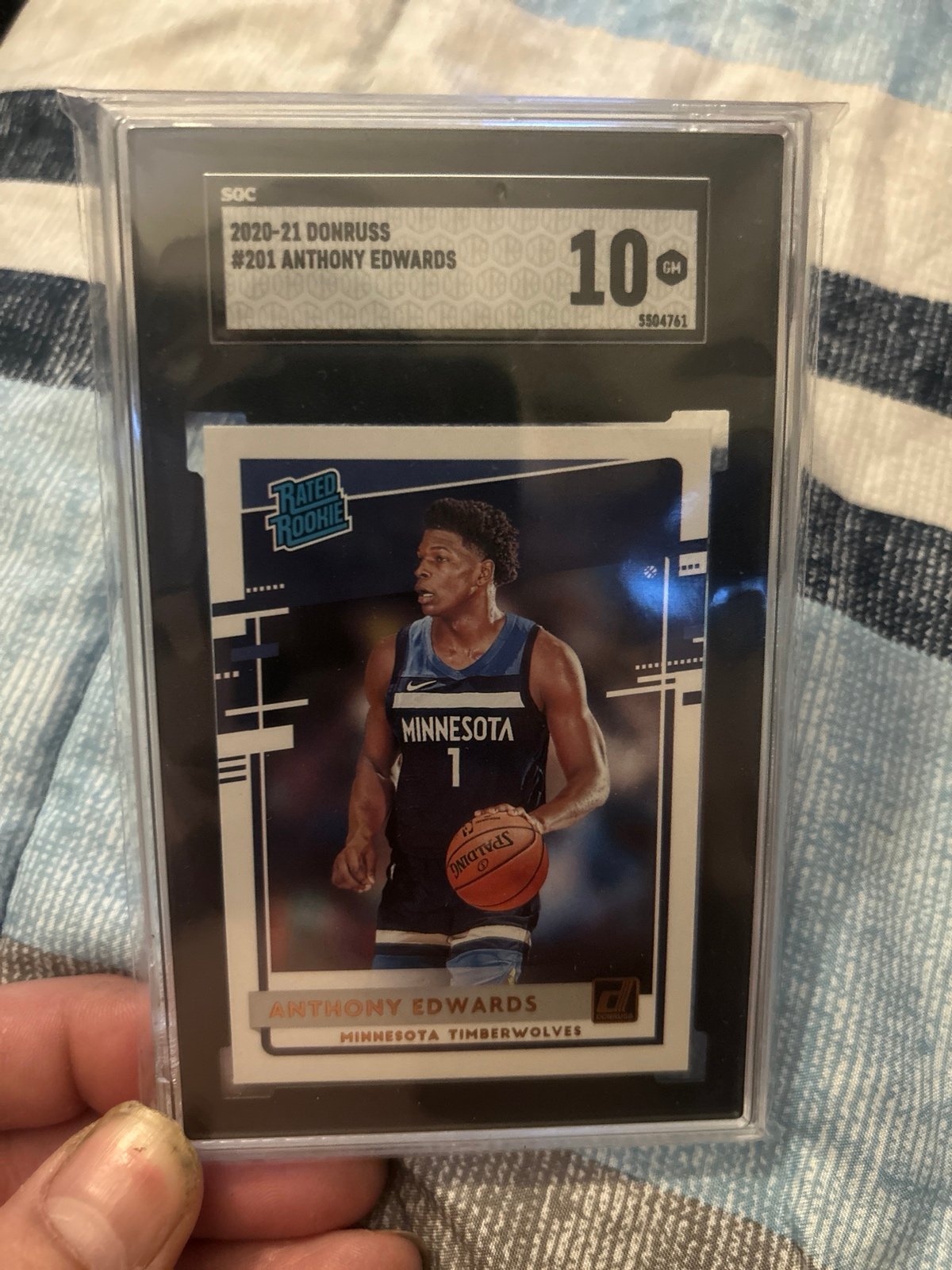 Rookie SGC 10 Anthony Edwards rated rookie