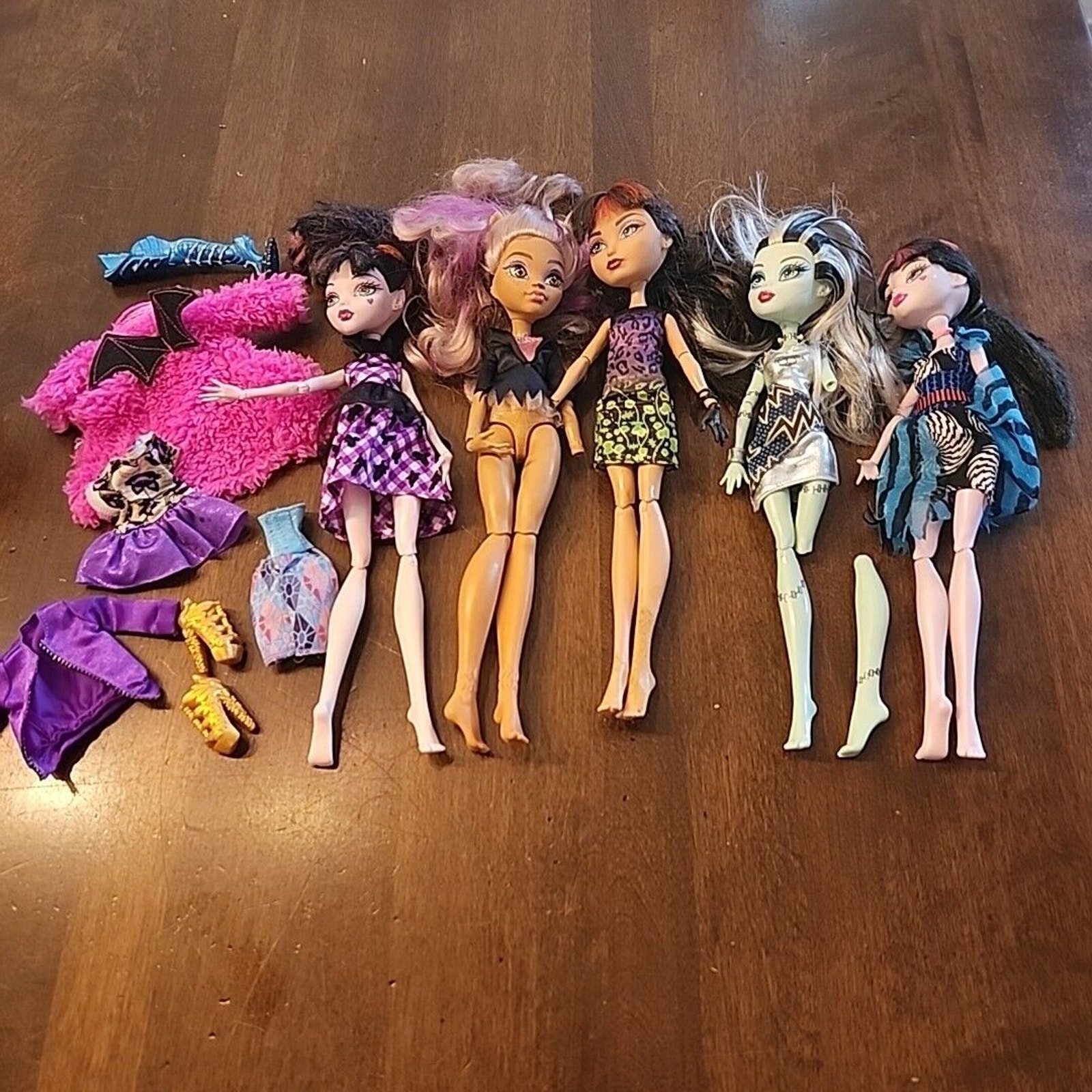 Lot Monster High Dolls For Parts &/or Repair