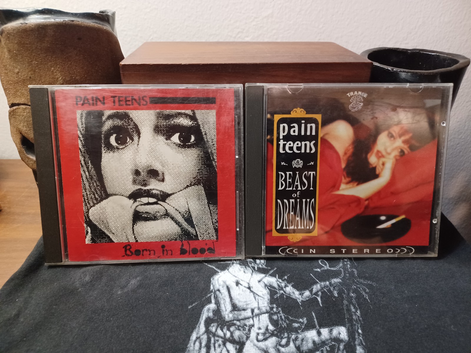 RARE! PAIN TEENS - BORN IN BLOOD/BEAST OF DREAMS CD LOT. HTF! LOOK!