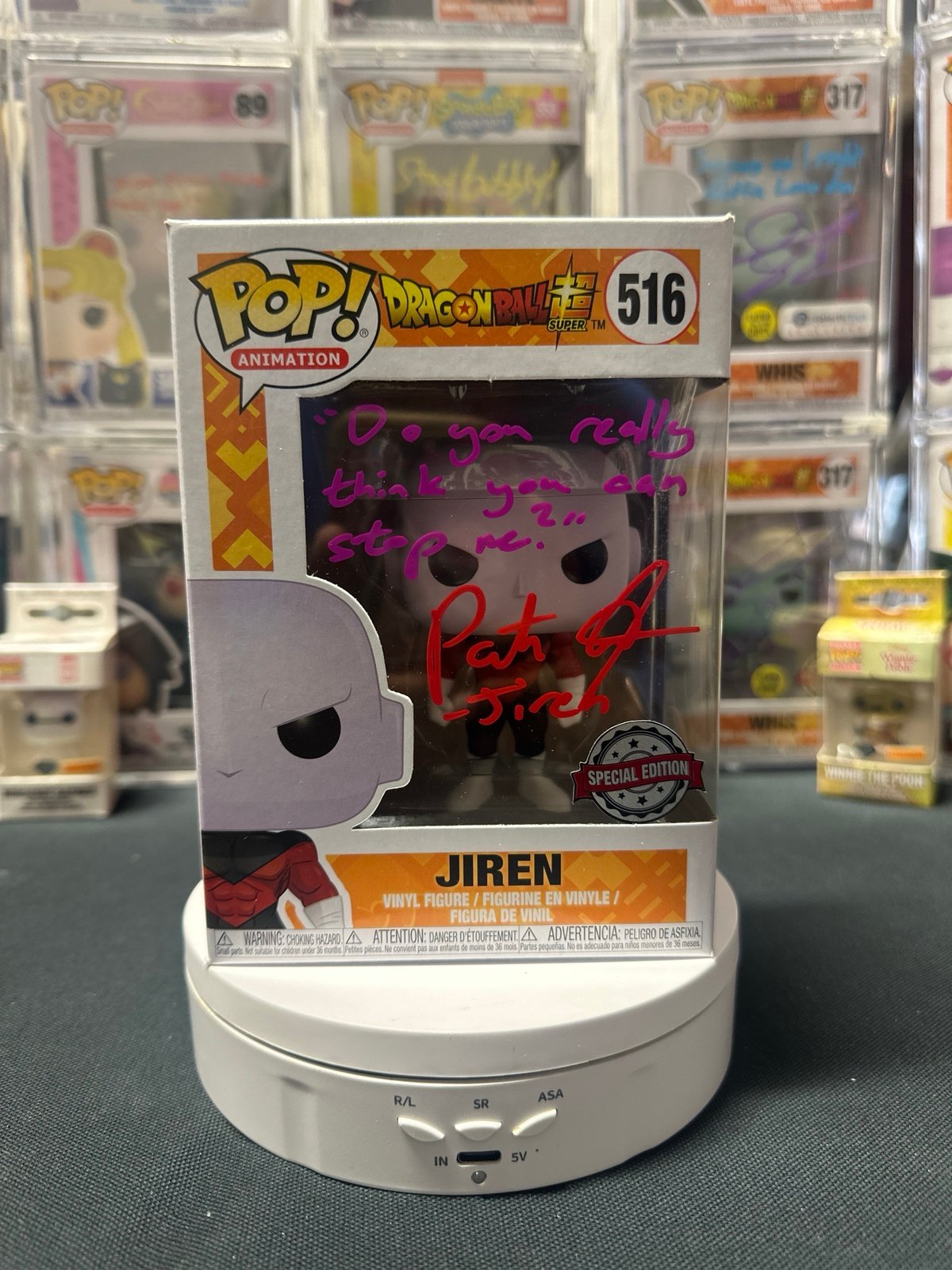 Signed dragonballz jiren Funko pop