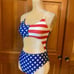 Nwt , Lavishly Paris Sexy Fun 4th of July Swimsuit. Size Medium