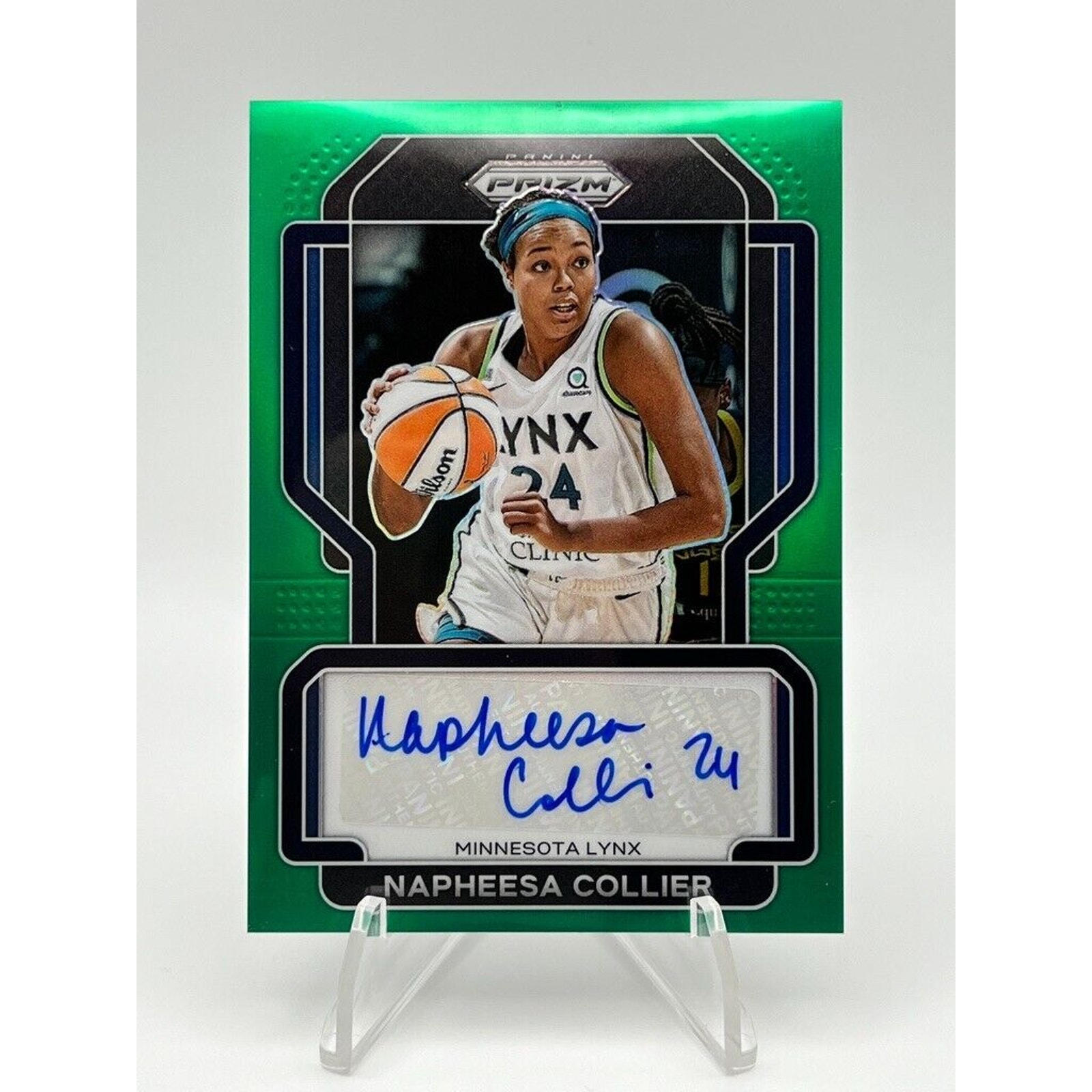 2022 Panini Prizm WNBA Signatures Green Prizm Napheesa Collier Minnesota Lynx