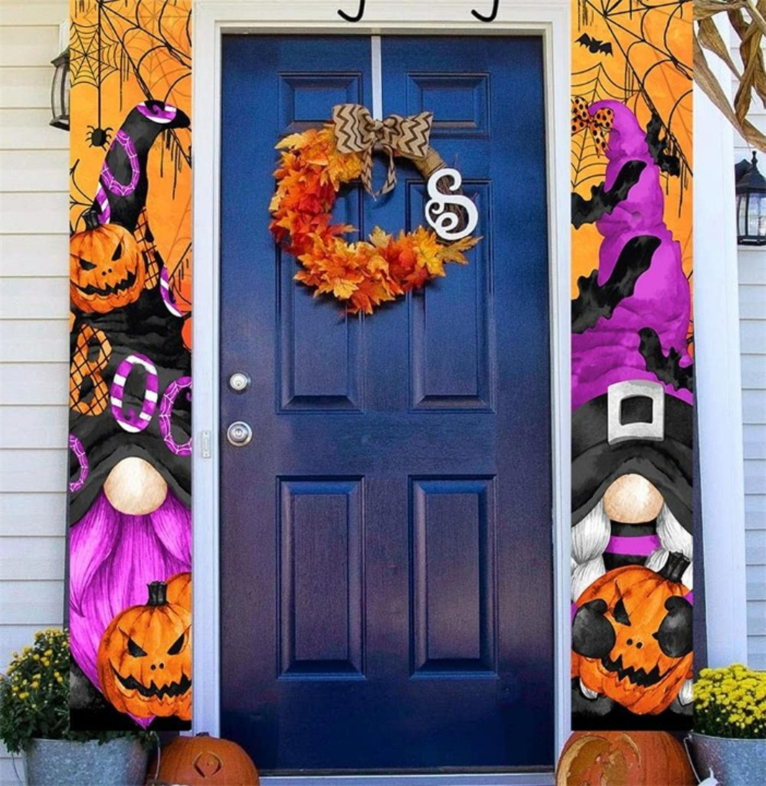 Halloween Gnomes Porch Banner Sign for Halloween Decorations