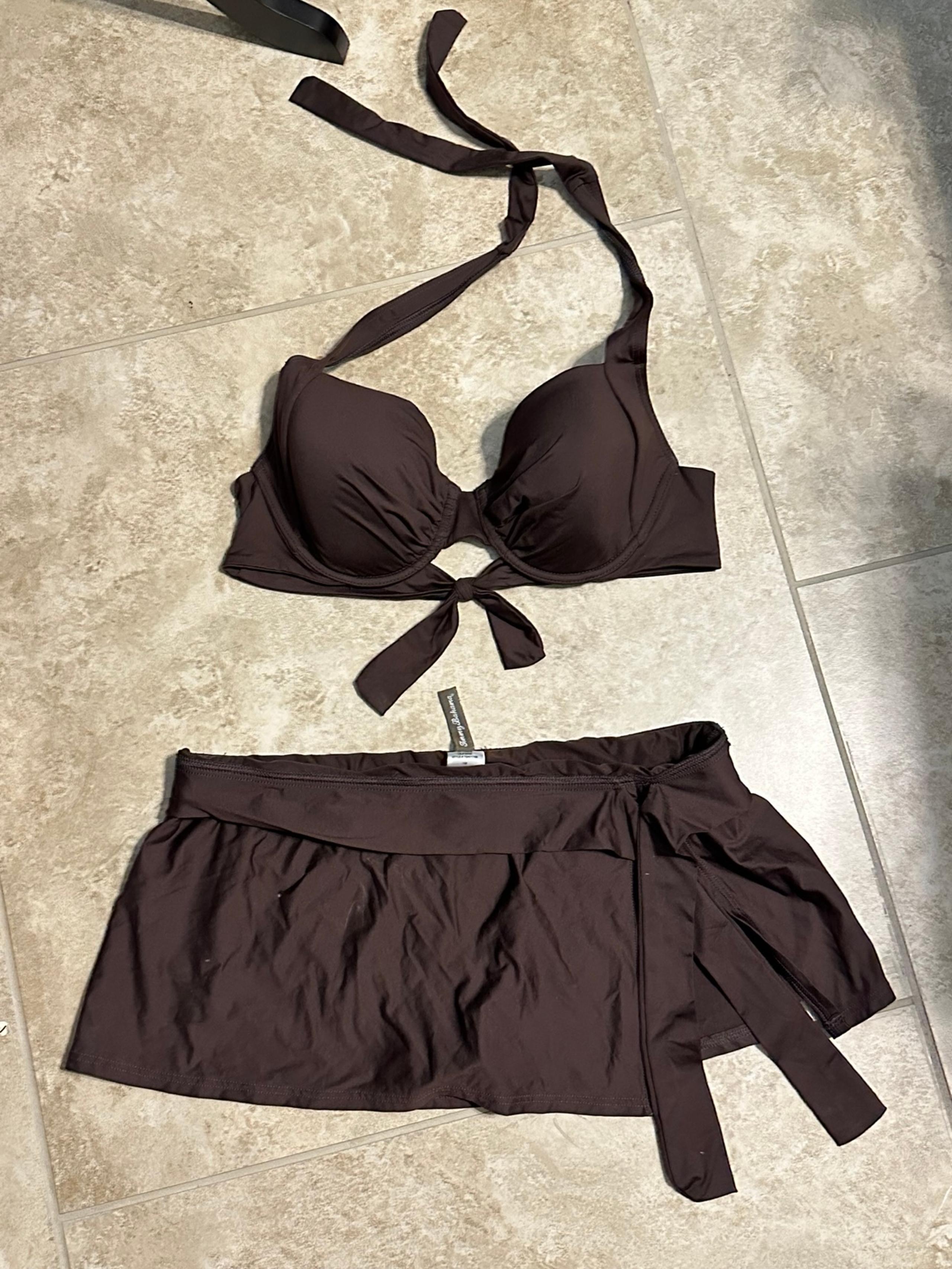Tommy Bahama women’s bikini size 36C halter top with matching (L) bottoms