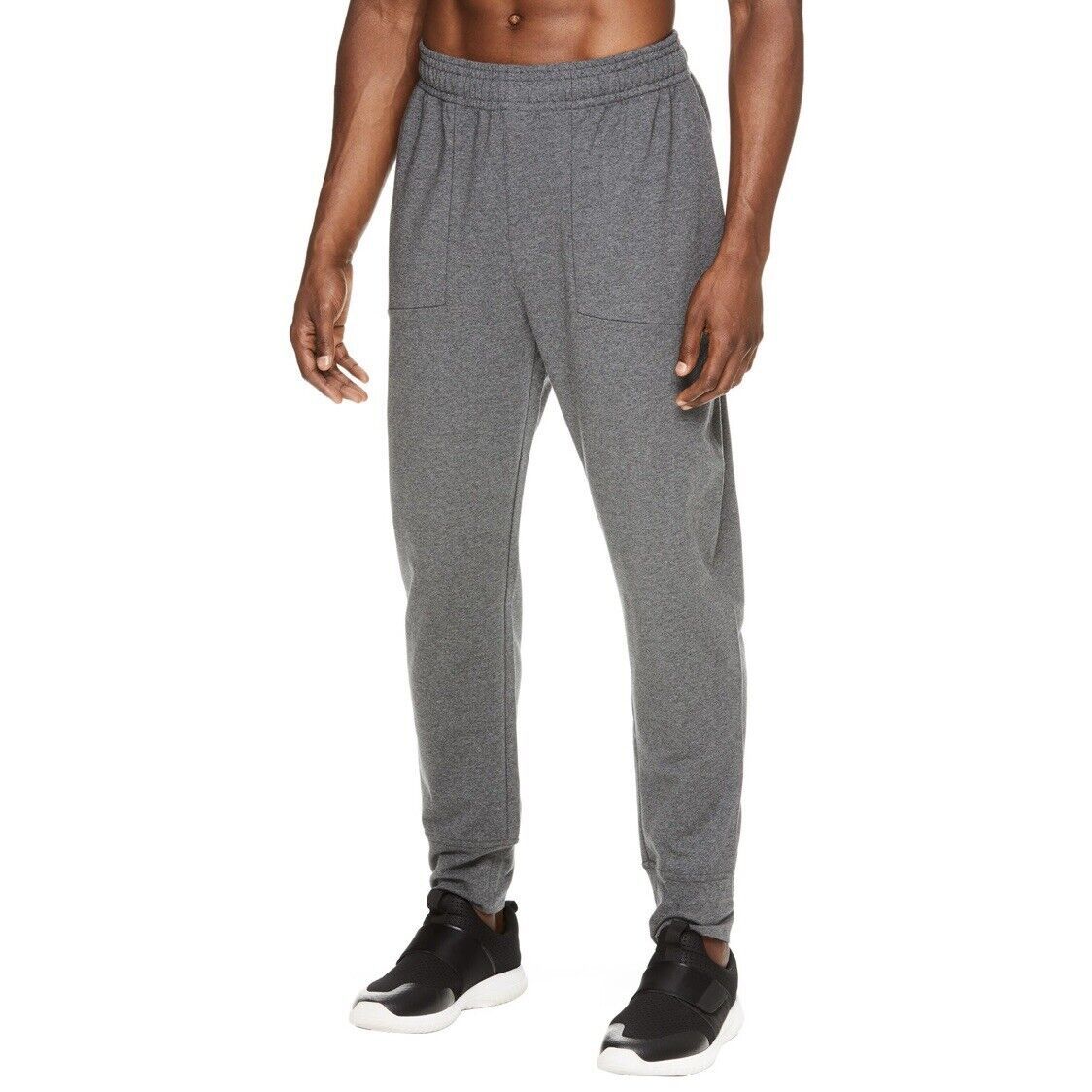 Gaiam Alignment Jogger Men’s S, Charcoal Gray Slim Sweatpants Stretch Pockets