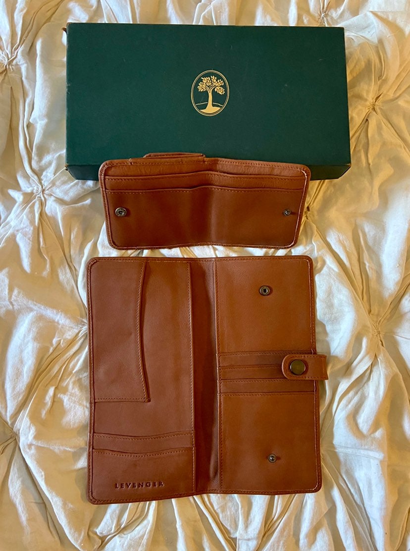 Levenger VINTG Lg Leather Wallet