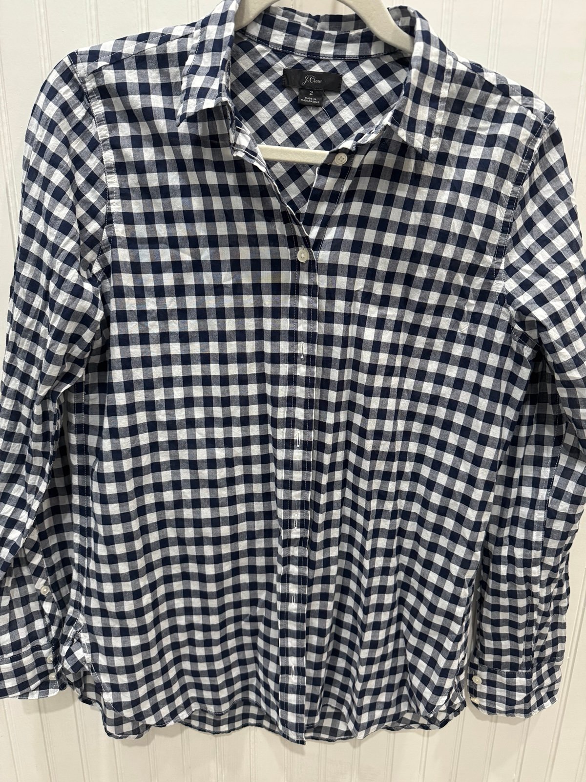J. Crew Gingham Shirt NWT