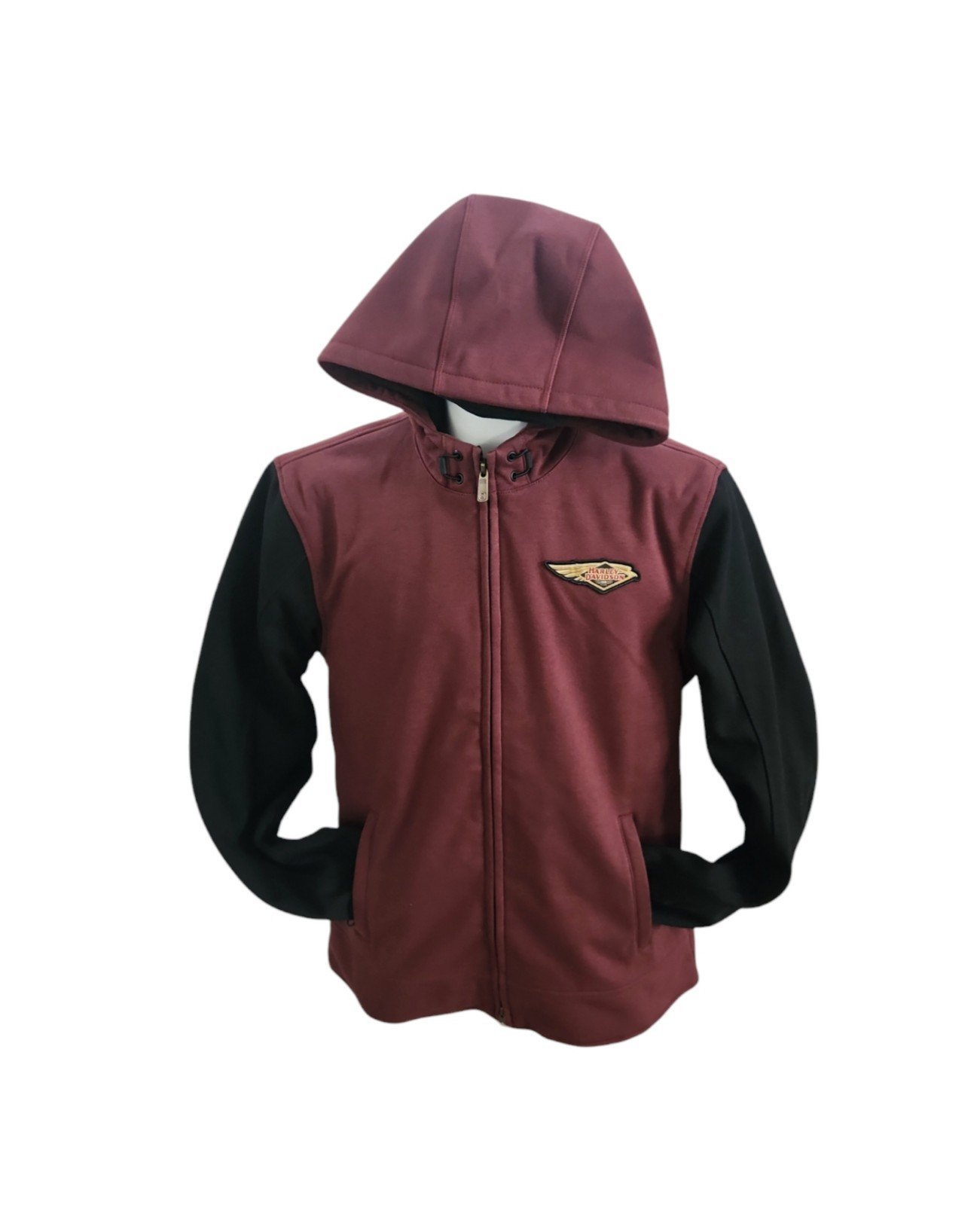 Harley Davidson 120th Anniversary Deflector Riding Fleece Rum Raisin & Black XXL