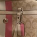Coach Beige/ white/ pink Tote - 100% Authentic