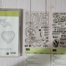 Stampin Up Valentine Love & Countless Sayings 1 & 2 (3 sets)
