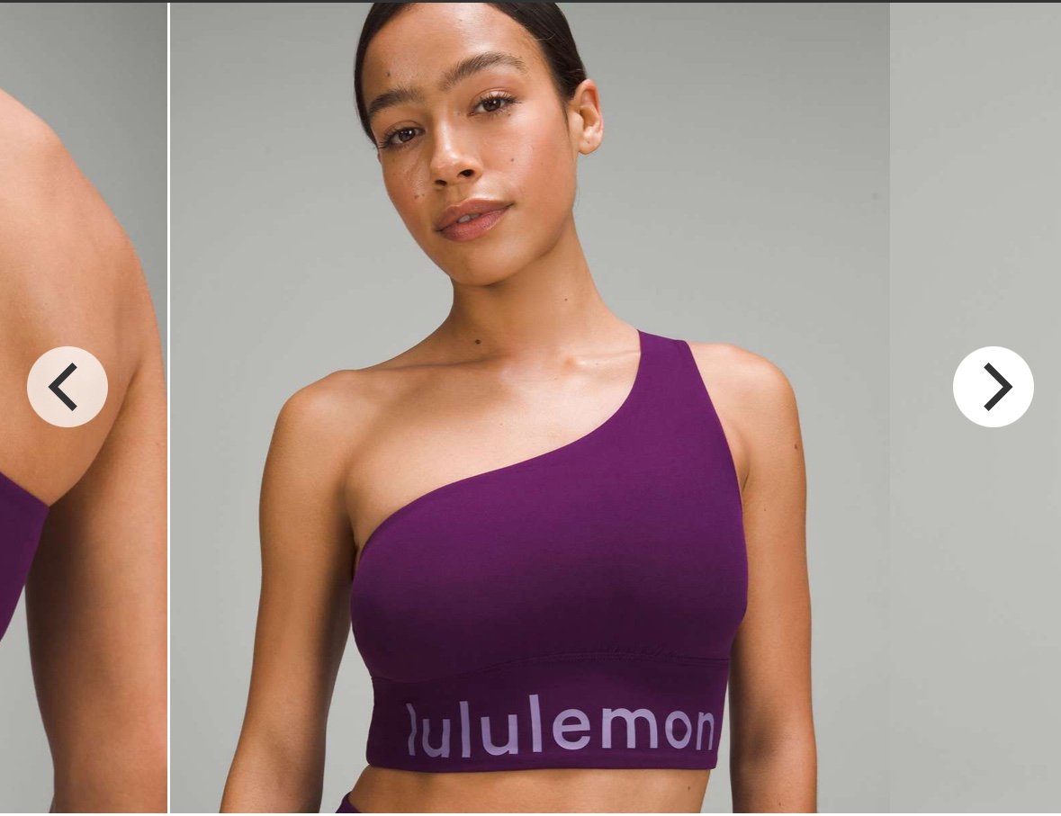 Lululemon Align Asymmetrical Light Support Bra dramatic magenta