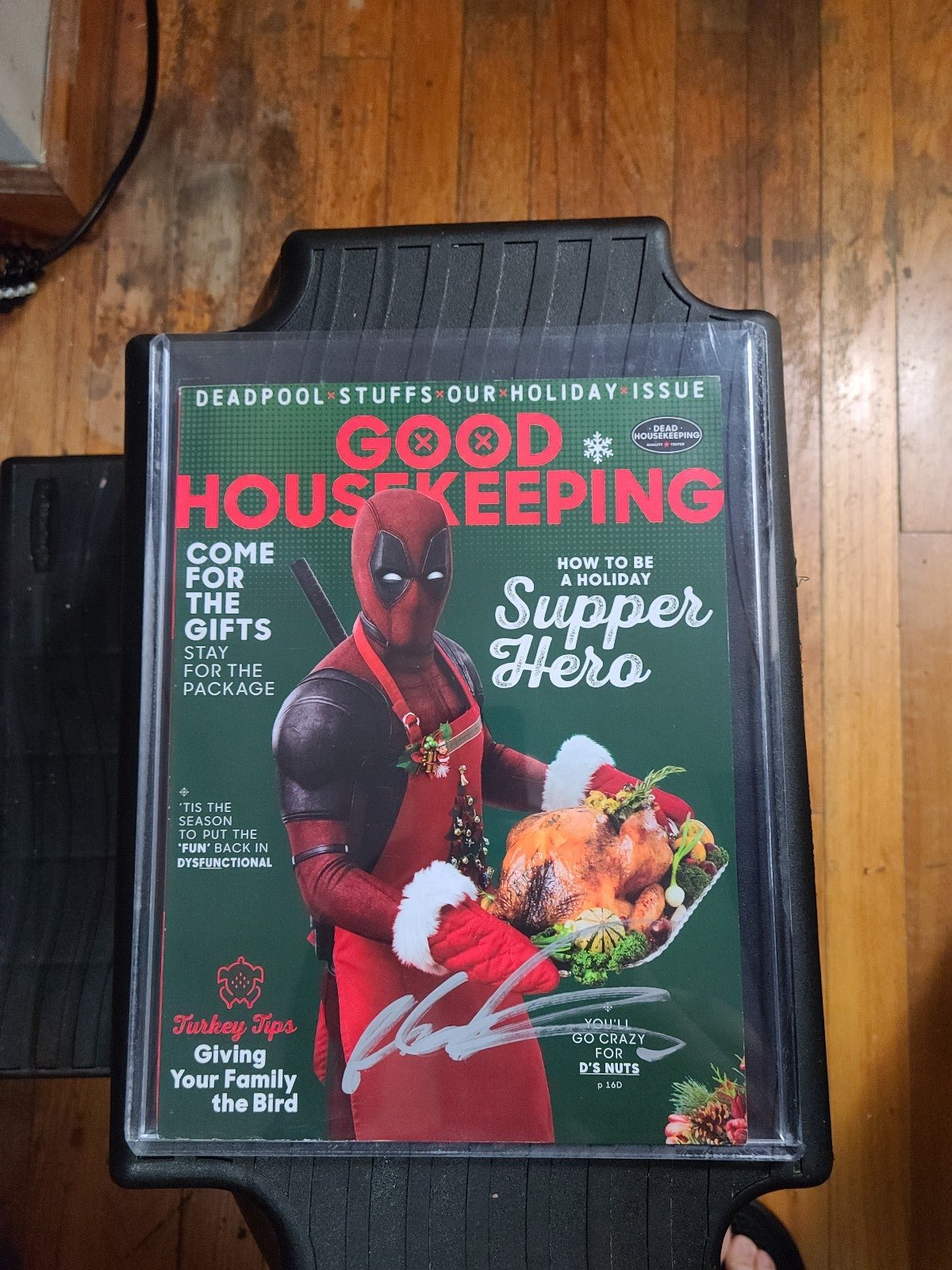 Good Housekeeping Magazine, Deadpool Stuffs Our Holiday Issue! December 2017