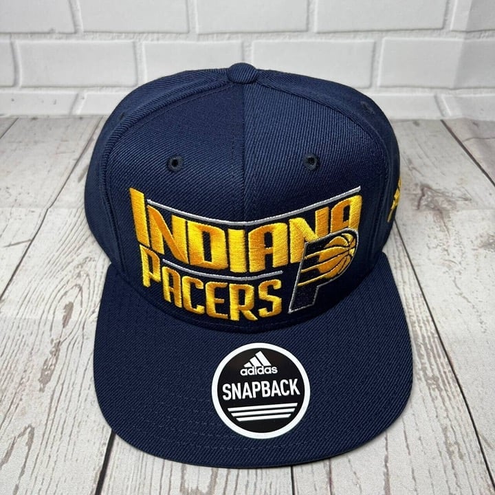 Indiana Pacers NBA Adidas Hat Snapback Cap Navy Blue New Men