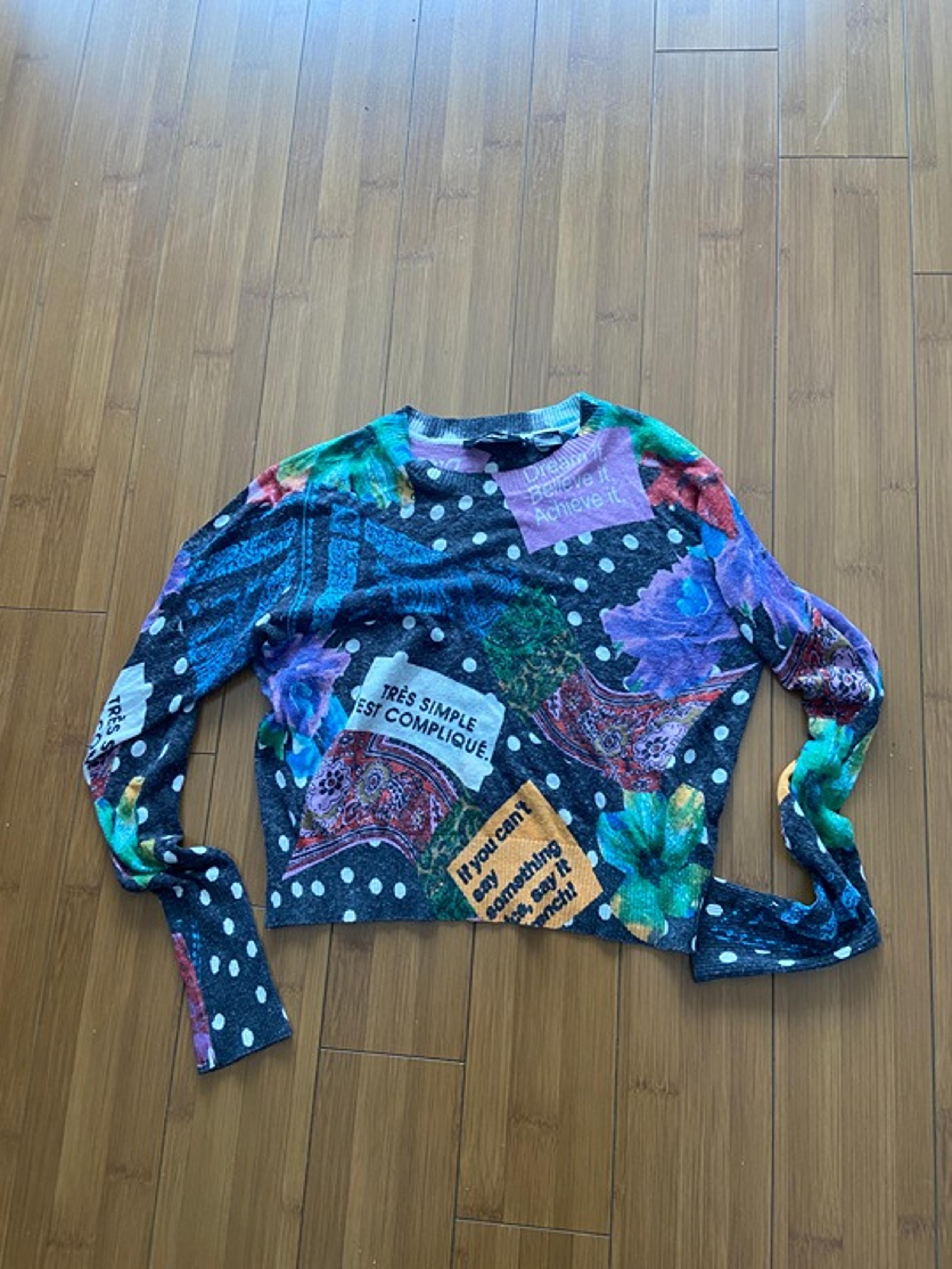 Desigual Eclectic Print Acrylic Women Sweater - Women's Large