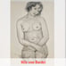 Vintage 1930 Nils Von Pardel Impressionists “Female Nude” Print Ink On Paper
