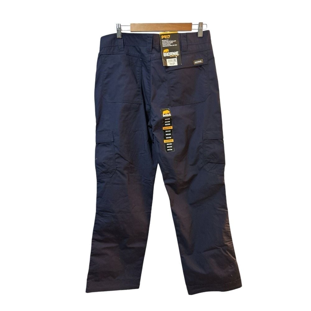 Berne P917NV Relaxed Fit Carpenter Navy Blue Pant Men's 35x30 NWT